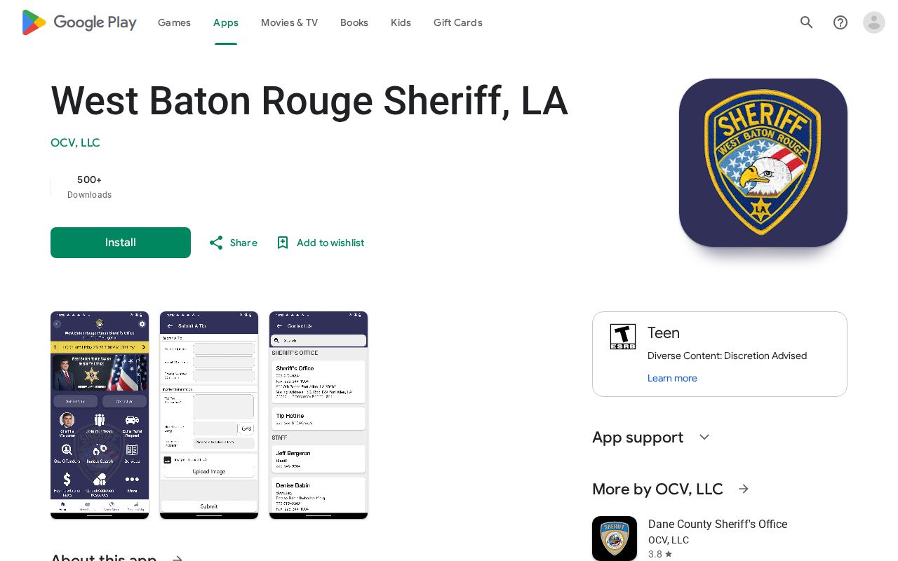 West Baton Rouge Sheriff arrest alerts app listing